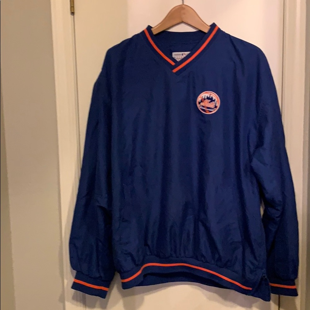 New York Mets V-Neck Windbreaker